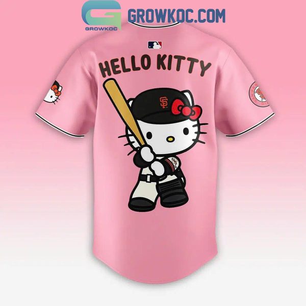 San Francisco Giants Hello Kitty Let’s Go Giants Baseball Jersey