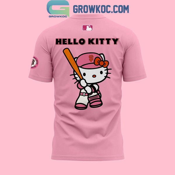 San Francisco Giants Hello Kitty Playing Baseball Hoodie T-Shirt