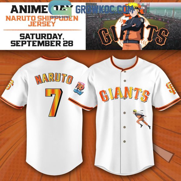 San Francisco Giants Naruto Shippuden 2024 Baseball Jersey