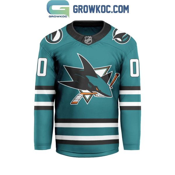 San Jose Sharks Be The Fighter 2024 Home Personalized Hockey Jersey