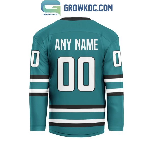 San Jose Sharks Be The Fighter 2024 Home Personalized Hockey Jersey