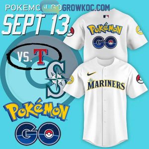 Seattle Mariners 2024 Pokemon GO Baseball Jersey