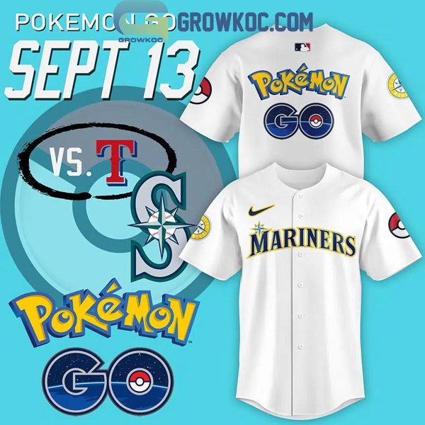 Seattle Mariners 2024 Pokemon GO Baseball Jersey