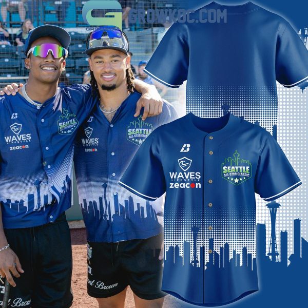 Seattle Seahawks 2024 All-Star Classic Seattle Skyline Baseball Jersey