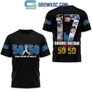 Shohei Ohtani Los Angeles Dodgers 50 50 Club 2024 Hoodie T-Shirt