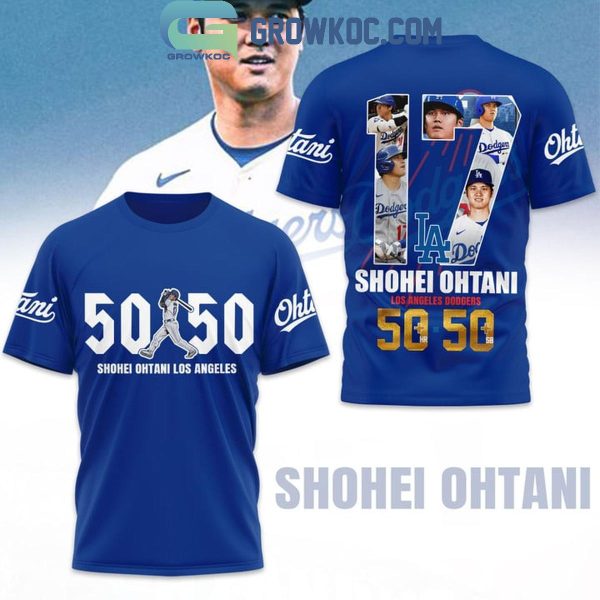 Shohei Ohtani Los Angeles Dodgers 50 50 Club 2024 Hoodie T-Shirt