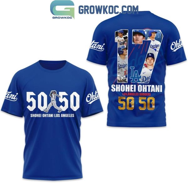 Shohei Ohtani Los Angeles Dodgers 50 50 Club 2024 Hoodie T-Shirt