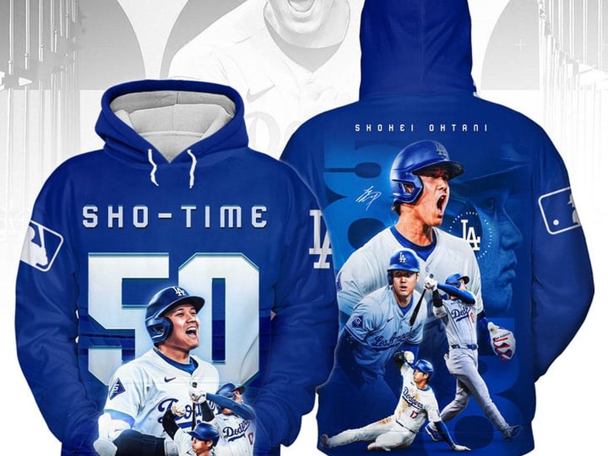 Shohei Ohtani Los Angeles Dodgers Shotime 50/50 Club Hoodie T-Shirt -  Growkoc