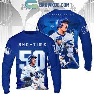 Shohei Ohtani Los Angeles Dodgers Shotime 50/50 Club Hoodie T-Shirt