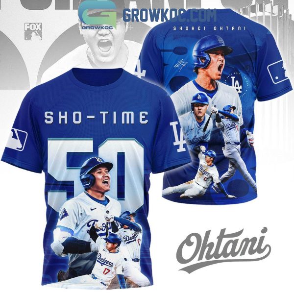 Shohei Ohtani Los Angeles Dodgers Shotime 50/50 Club Hoodie T-Shirt