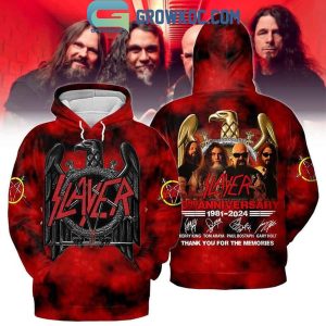 Slayer Thank You For 43th Anniversary 1981-2024 Hoodie T-Shirt