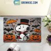 Snoopy Charlie Brown Around The Christmas Tree Personalized Doormat