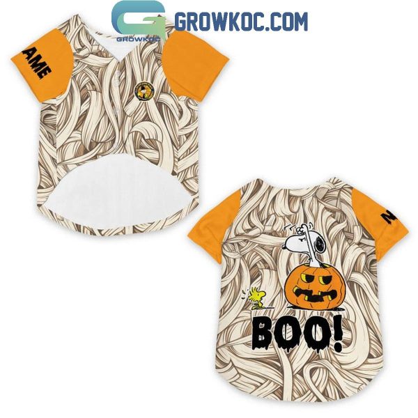 Snoopy Halloween Boo Personalized Pet Baseball Jersey