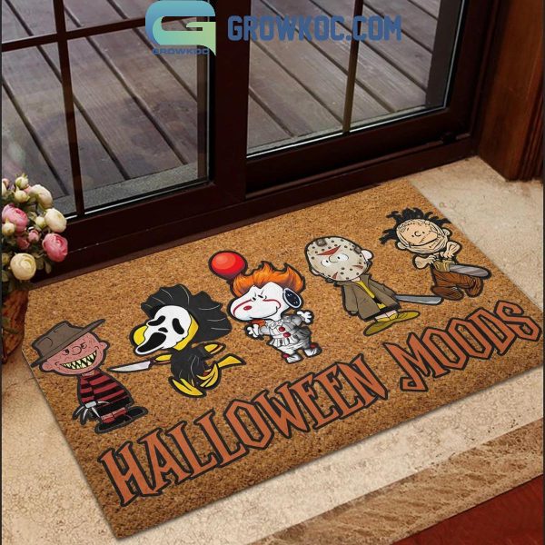 Snoopy Halloween Movies Mood 2024 Welcome Home Personalized Doormat