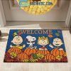 Snoopy Happy Halloween Welcome Great Pumpkin Personalized Doormat