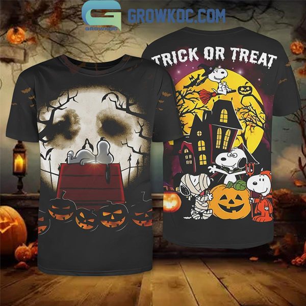 Snoopy In Halloween Spooky Vibe With Friend Hoodie T-Shirt