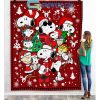 Snoopy Charlie Brown Peanuts Greeting Fall Personalized Fleece Blanket Quilt