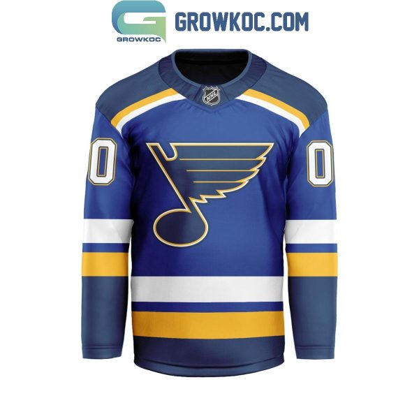 St. Louis Blues Be The Fighter 2024 Home Personalized Hockey Jersey