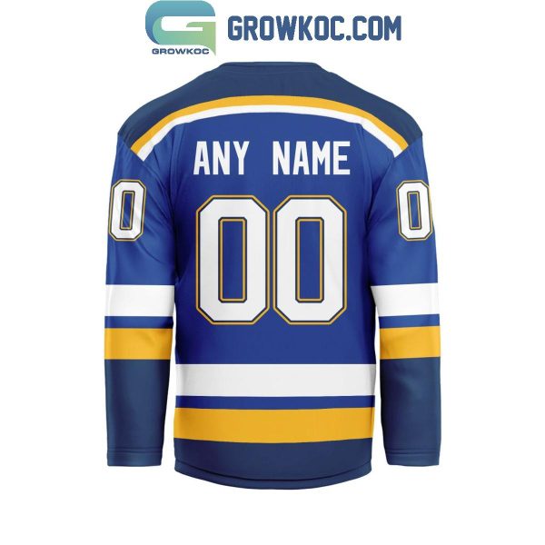 St. Louis Blues Be The Fighter 2024 Home Personalized Hockey Jersey