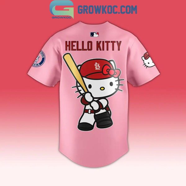 St. Louis Cardinals Hello Kitty Celebrating 50th Anniversary 2024 Baseball Jersey