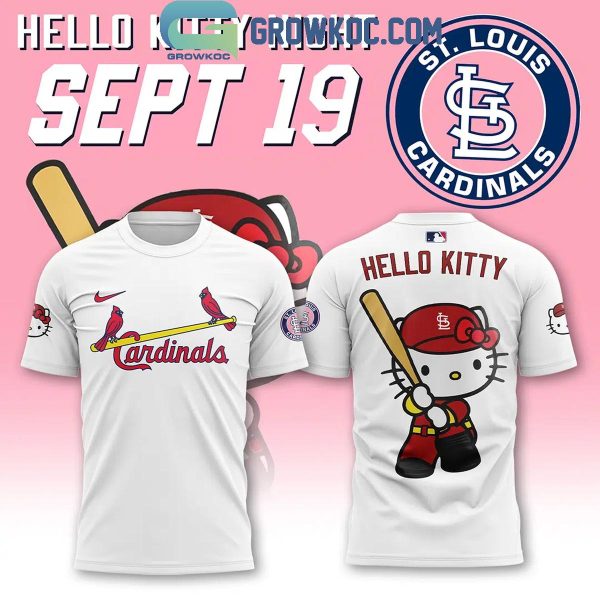 St. Louis Cardinals Hello Kitty Night September 19th Hoodie T-Shirt