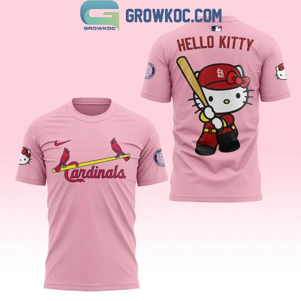 St. Louis Cardinals Pink Dream Hello Kitty Night September 19th Hoodie T-Shirt