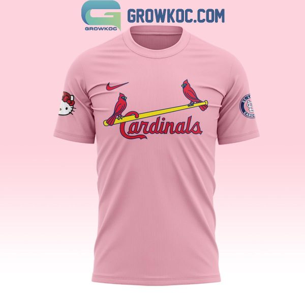 St. Louis Cardinals Pink Dream Hello Kitty Night September 19th Hoodie T-Shirt