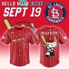 St. Louis Cardinals x Hello Kitty September 19th 2024 Baseball Jersey