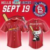 St. Louis Cardinals Hello Kitty Celebrating 50th Anniversary 2024 Baseball Jersey