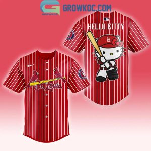 St. Louis Cardinals Red Team Hello Kitty September 19th 2024 Baseball Jersey