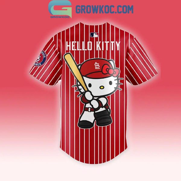 St. Louis Cardinals Red Team Hello Kitty September 19th 2024 Baseball Jersey