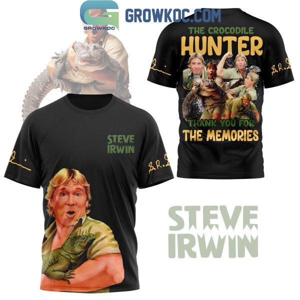 Steve Irwin The Crocodile Hunter Thank You For The Memories Hoodie T-Shirt