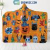 Stitch Happy Halloween Boo Spooky Time Hooded Blanket