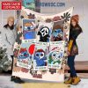 Stitch Screaming In Halloween 2024 Personalized Fleece Blanket Quilt