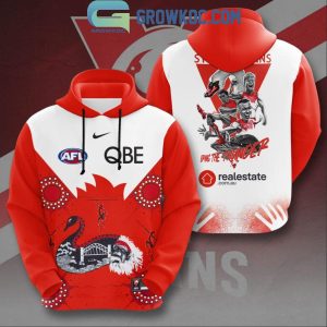 Sydney Swans Stripe Design Bring The Thunder Best Team 2024 Hoodie T-Shirt