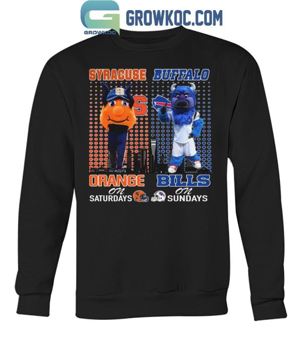 Syracuse Orange On Saturdays Otto Buffalo Bills Billy On Sundays T-Shirt