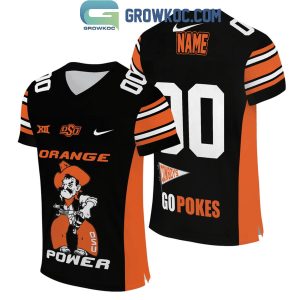 Syracuse Orange Power Go Pokes Personalized Football Jersey