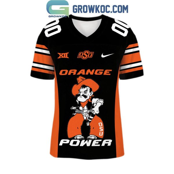 Syracuse Orange Power Go Pokes Personalized Football Jersey