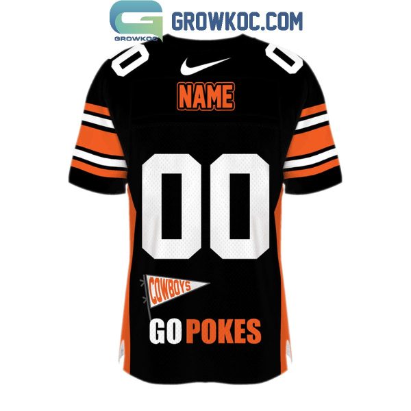 Syracuse Orange Power Go Pokes Personalized Football Jersey