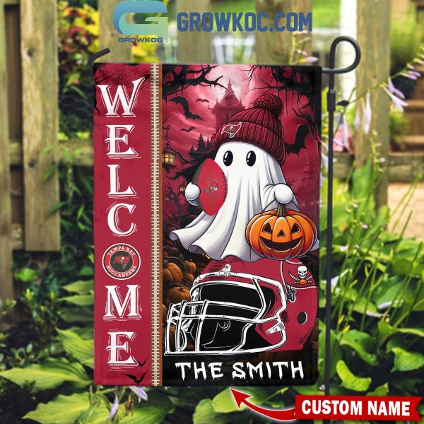 Tampa Bay Buccaneers Welcome Halloween 2024 Personalized House Garden Flag