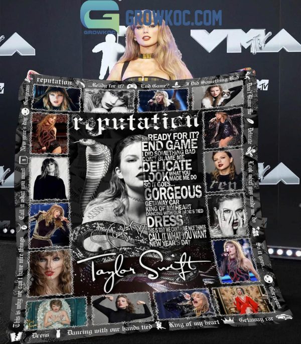 Taylor Swift Reputation Ready For It End Game Fleece Blanket Quilt