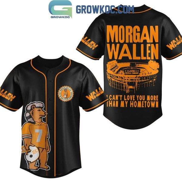 Tennessee Vols Morgan Wallen Home Performance 2024 Hometown Baseball Jersey