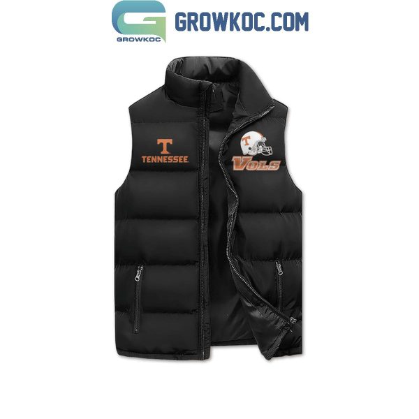 Tennessee Volunteers Vols Fan Till I Die Personalized Sleeveless Puffer Jacket