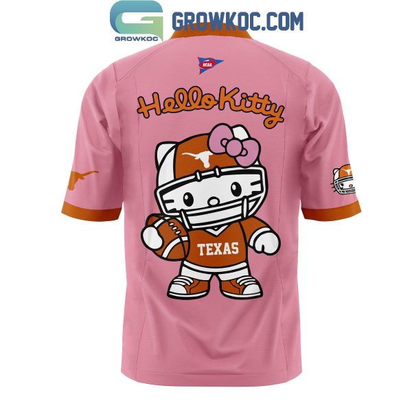 Texas Longhorns 50th Anniversary Of Hello Kitty 2024 Celebrating Football Jersey Pink