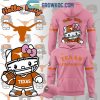 Texas Longhorns 50th Anniversary Of Hello Kitty White Version Hoodie T-Shirt