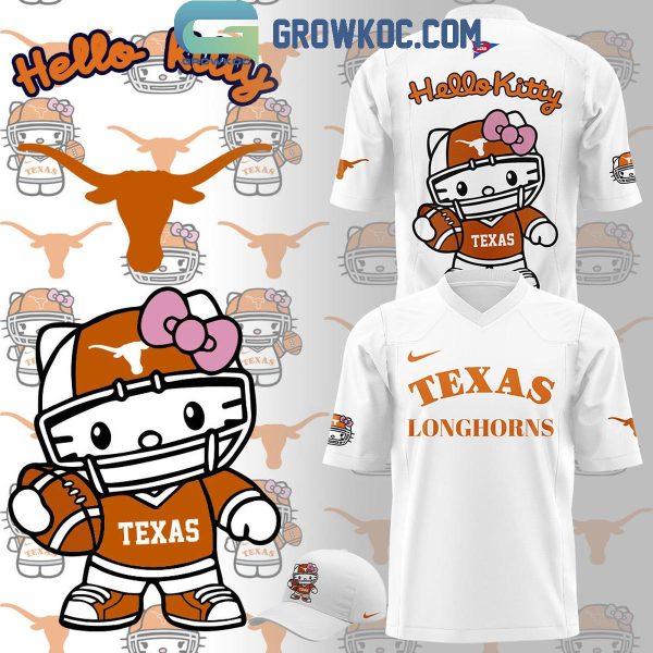 Texas Longhorns Celebrating 50th Anniversary Of Hello Kitty White Football Jersey