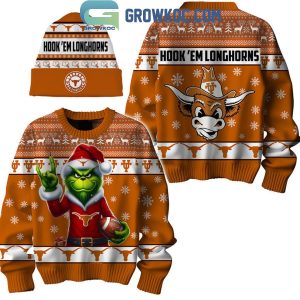 Texas Longhorns Christmas Hook’ Em 2024 Ugly Sweater