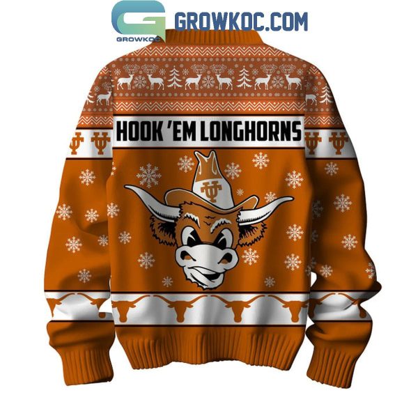 Texas Longhorns Christmas Hook’ Em 2024 Ugly Sweater