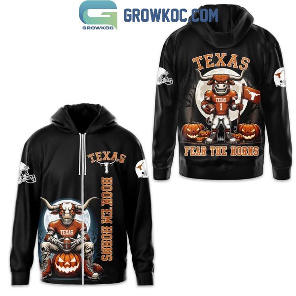 Texas Longhorns Fear The Horns Hook ‘Em Horns Hoodie T-Shirt