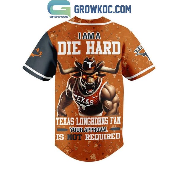 Texas Longhorns Your Approval Not Required Personalized Baseball Jersey